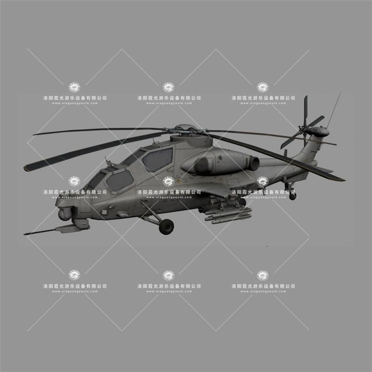 仁兴镇武装直升机3D模型